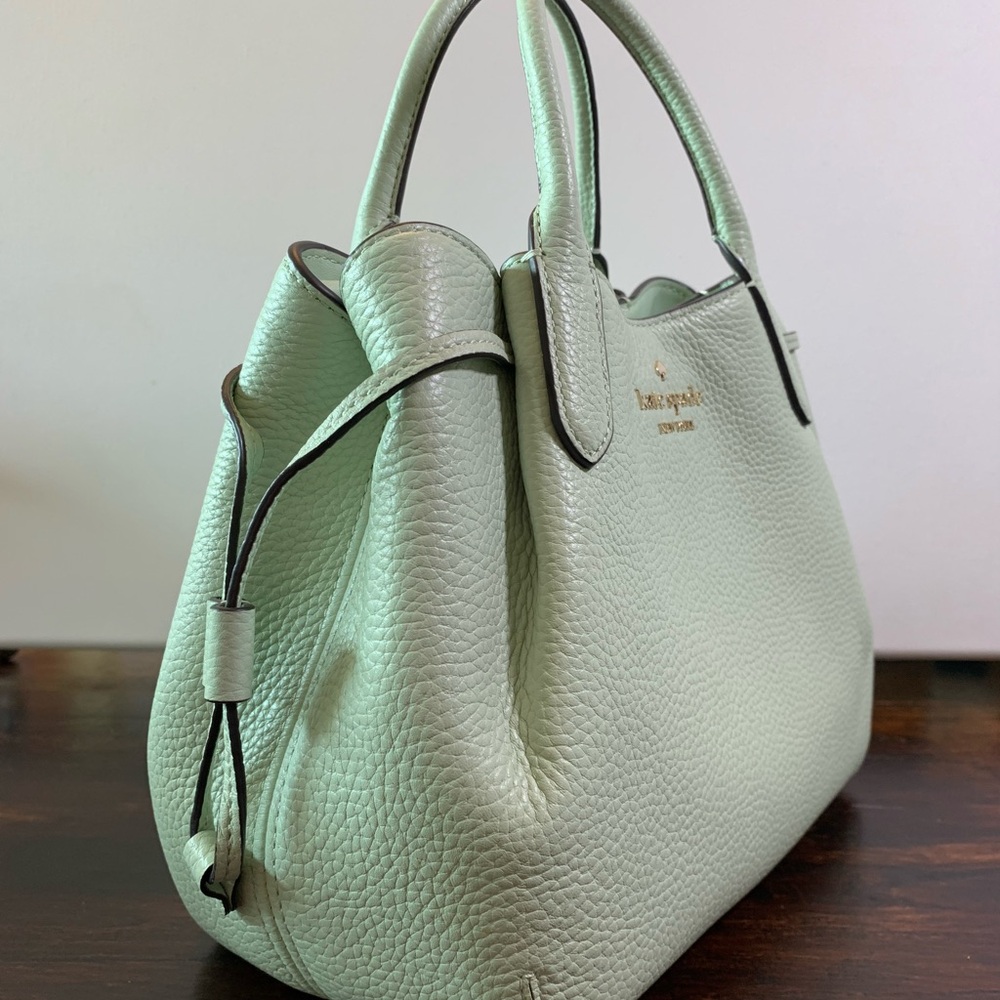 ☀️Kate Spade Dumpling small satchel & matching wallet - Light Olive - NWT - Picture 6 of 13